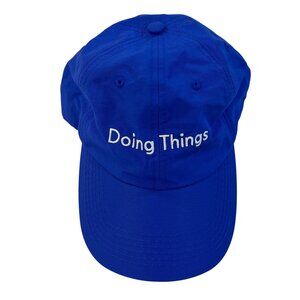 Outdoor Voices Hat Doing Things Blue Dad Cap Adjustable Athleisure Baseball Hat